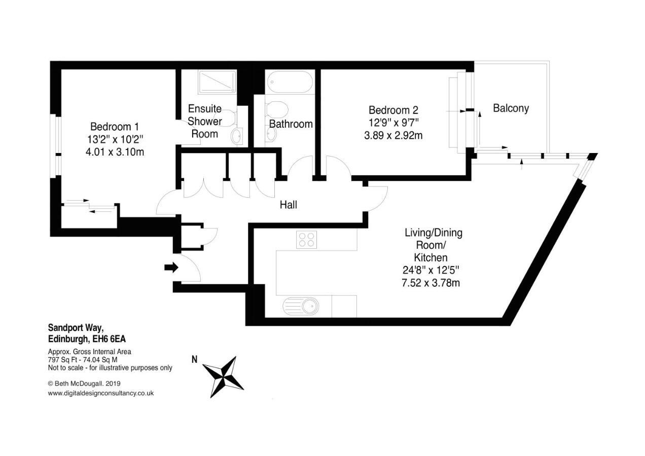 The Sandport Way Residence Edinburg Exteriör bild